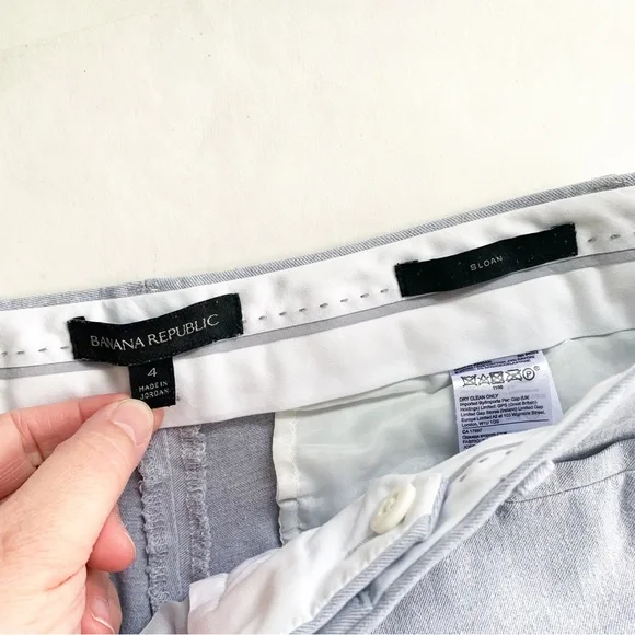 Banana Republic Sloan Gray Ankle Pants Women’s 4 Career Pants - Picture 6 of 10